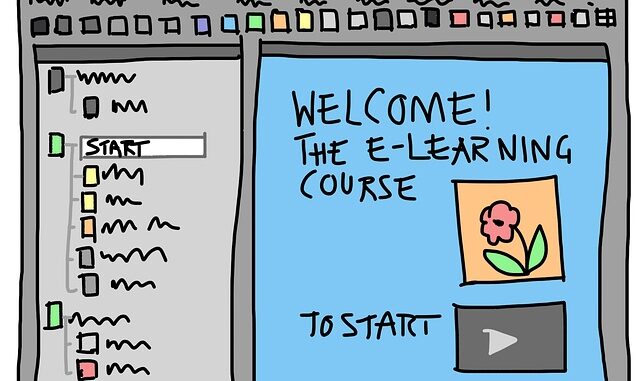 Picture of e-learning course start screen