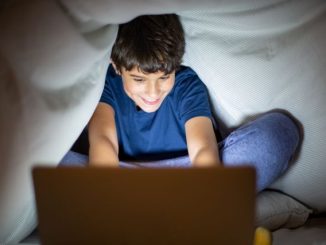child online under covers